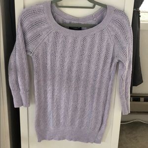 Purple American eagle knit sweater